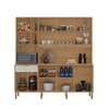 Cozinha Compacta Nature 8 Portas 1 Gaveta Freijó/Soft - Kits Paraná