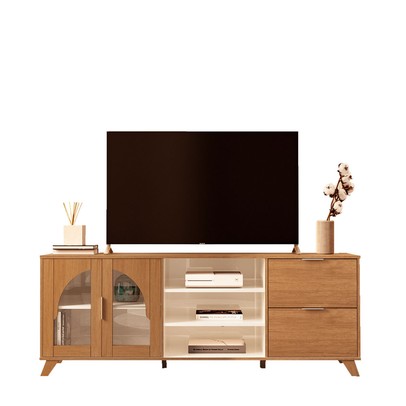 Rack para TV Até 75 Polegadas Murano 2 Portas 2 Gavetas Cinamomo/Off White - Artely