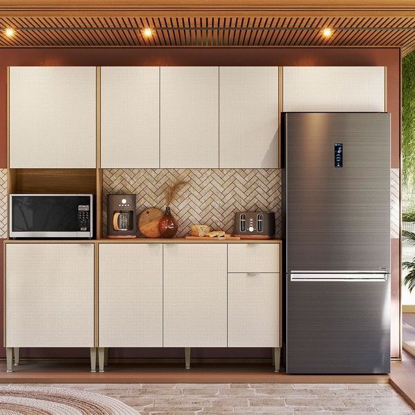 Cozinha Compacta Soul 6 Portas Freijó/Soft - Kits Paraná