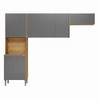 Cozinha Compacta Soul 6 Portas Freijó/Gris - Kits Paraná