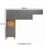 Cozinha Compacta Soul 6 Portas Freijó/Gris - Kits Paraná