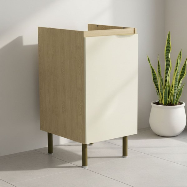 Balcão de Cozinha 40 Cm Nanda 1 Porta Nature/Arenas - Tecno Mobili