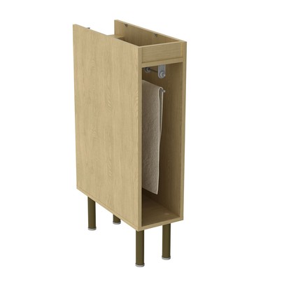 Balcão de Cozinha 20 Cm com Porta Toalhas Nature/Arenas - Tecno Mobili