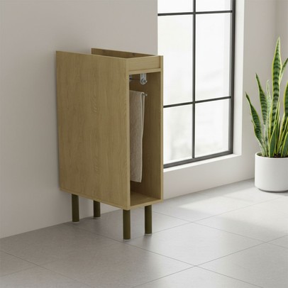 Balcão de Cozinha 20 Cm com Porta Toalhas Nature/Arenas - Tecno Mobili