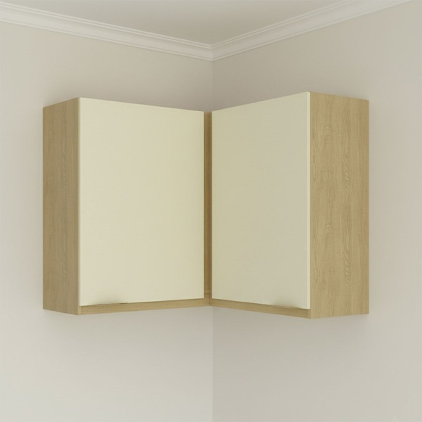 Armário Aéreo Cozinha 90 Cm Nanda 2 Portas Nature/Arenas - Tecno Mobili