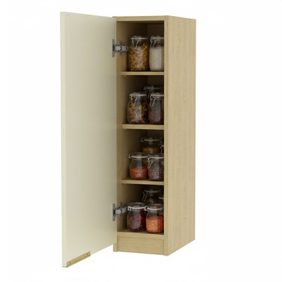 Armário Aéreo Cozinha 20 Cm Nanda 1 Porta Nature/Arenas - Tecno Mobili