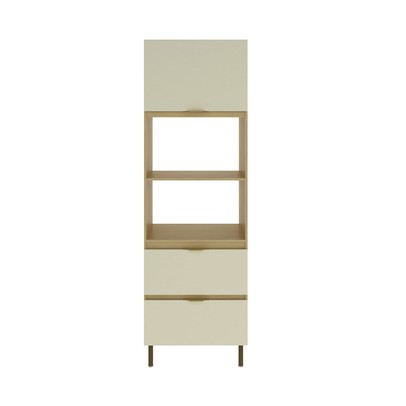 Torre Quente Nanda 2 Portas 1 Gaveta Nature/Arenas - Tecno Mobili