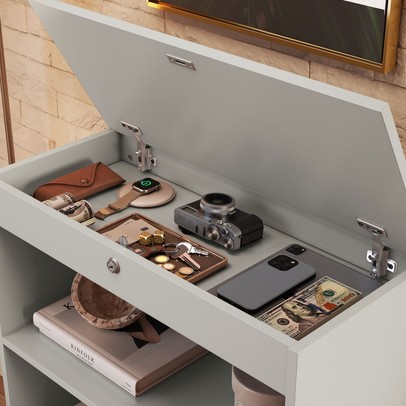 Estante para Livros Lock 2 Portas Arenas - Art In Móveis