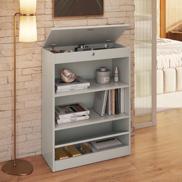 Estante para Livros Lock 2 Portas Arenas - Art In Móveis