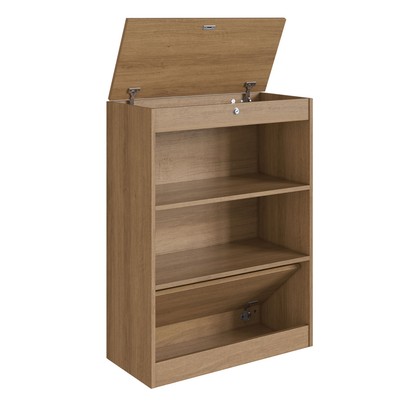 Estante para Livros Lock 2 Portas Mel - Art In Móveis