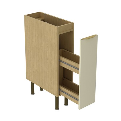 Balcão de Cozinha 20 Cm Nanda 1 Porta Nature/Arenas - Tecno Mobili