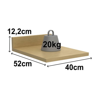 Tampo para Balcão 40 Cm Nanda Nature - Tecno Mobili