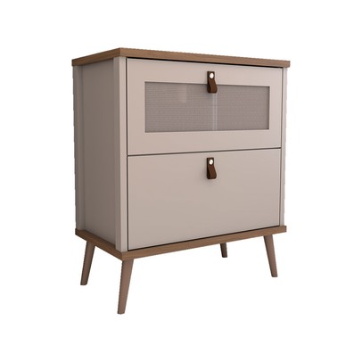 Armário de Banheiro Flandre 60 Cm 1 Porta e 1 Gaveta 100% Mdf Capuccino/Freijó - Panorama Móveis