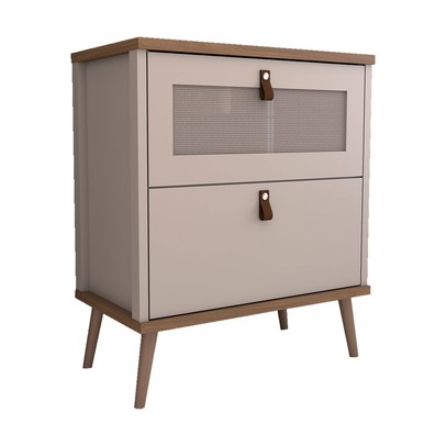 Armário de Banheiro Flandre 80 Cm 1 Porta e 1 Gaveta 100% Mdf Capuccino/Freijó - Panorama Móveis