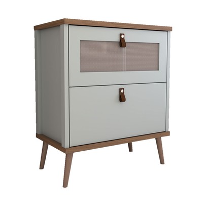 Armário de Banheiro Flandre 80 Cm 1 Porta e 1 Gaveta 100% Mdf Pistache/Freijó - Panorama Móveis