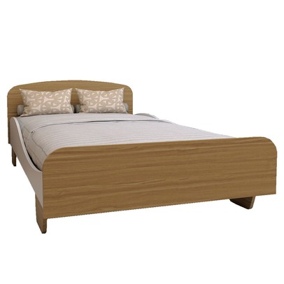 Cama Infantil Sonho 100% Mdf Branco Brilho/Amêndoa - Panorama Móveis