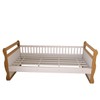 Cama Infantil Mary 100% Mdf Branco Brilho/Amêndoa - Panorama Móveis