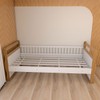 Cama Infantil Mary 100% Mdf Branco Brilho/Amêndoa - Panorama Móveis