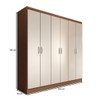 Guarda-Roupa Casal Normandia 6 Portas 2 Gavetas Demolição/Branco - Panorama Móveis