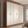Guarda-Roupa Casal Normandia 6 Portas 2 Gavetas Demolição/Branco - Panorama Móveis