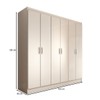 Guarda-Roupa Casal Normandia 6 Portas 2 Gavetas Branco - Panorama Móveis
