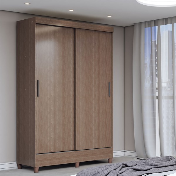 Guarda-Roupa Solteiro Bari 2 Portas 2 Gavetas Jequitiba - Panorama Móveis