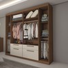 Guarda-Roupa Casal Fortaleza 6 Portas 4 Gavetas Jatoba/Areia - Panorama Móveis