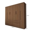 Guarda-Roupa Casal Fortaleza 6 Portas 4 Gavetas Jatoba - Panorama Móveis