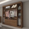 Guarda-Roupa Casal Fortaleza 6 Portas 4 Gavetas Jatoba - Panorama Móveis