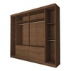 Guarda-Roupa Casal Fortaleza 6 Portas 4 Gavetas Jatoba - Panorama Móveis