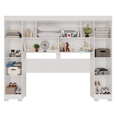 Guarda-Roupa Casal Modulado Odin Premium com Pés 4 Portas Branco - Pnr Móveis