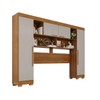 Guarda-Roupa Casal Modulado Odin Premium com Pés 4 Portas Cinamomo/ Off White - Pnr Móveis