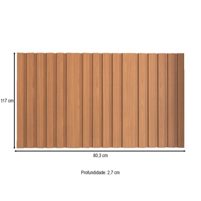 Painel Ripado para TV Aliance 100% Mdf Decoração 100 Cm Freijó/Marrom/Cinanomo - Panorama Móveis