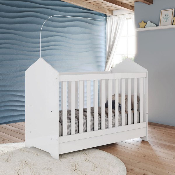 Berço Vanila 3 em 1 Branco - Henn