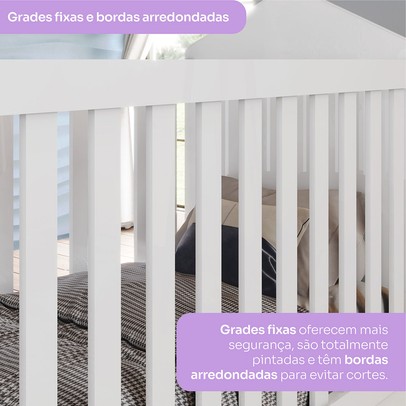 Berço Vanila 3 em 1 Branco - Henn