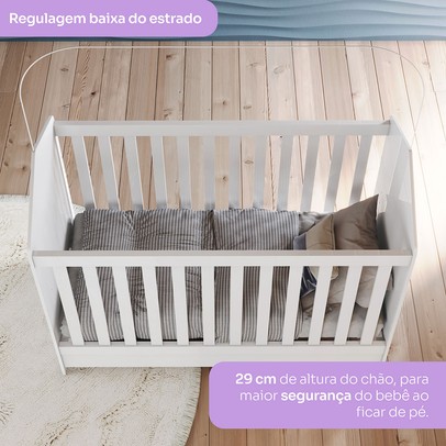 Berço Vanila 3 em 1 Branco - Henn