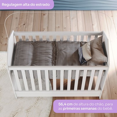 Berço Vanila 3 em 1 Branco - Henn