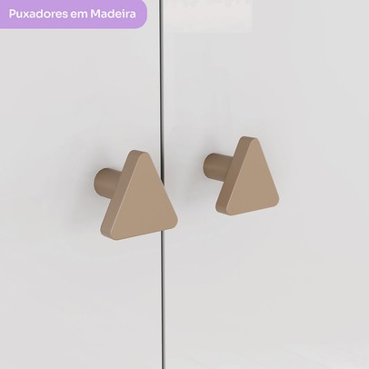 Cômoda Infantil Vanila 4 Gavetas Branco - Henn