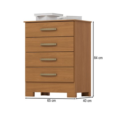 Cômoda B706 4 Gavetas Cinamomo - Briz