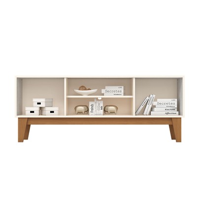 Rack para TV Até 55 Polegadas Alure 2 Portas Cinamomo/Off White - Henn