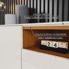 Rack para TV Até 86 Polegadas Domus 3 Portas Cinamomo/Off White - Henn