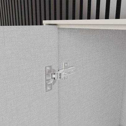 Rack para TV Até 86 Polegadas Domus 3 Portas Cinamomo/Off White - Henn