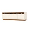 Rack para TV Até 80 Polegadas Orion 3 Portas Cinamomo/Off White - Henn