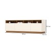 Rack para TV Até 80 Polegadas Orion 3 Portas Cinamomo/Off White - Henn