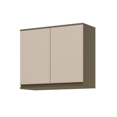 Armário Aéreo Cozinha 80 Cm Connect 2 Portast Duna/Cristal - Henn