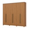 Guarda-Roupa Casal New Jade 6 Portas 3 Gavetas Cinamomo - Henn