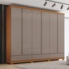 Guarda-Roupa Casal Imperial 6 Portas 9 Gavetas 100% Mdf Cinamomo/Avelã - Henn