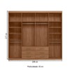 Guarda-Roupa Casal Belize 8 Portas 6 Gavetas Jatoba - Pnr Móveis