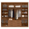 Guarda-Roupa Casal Belize 8 Portas 6 Gavetas Jatoba - Pnr Móveis
