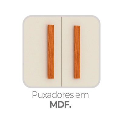 Guarda-Roupa Casal Cancun 6 Portas 2 Gavetas Cinamomo/Off White - Fellicci